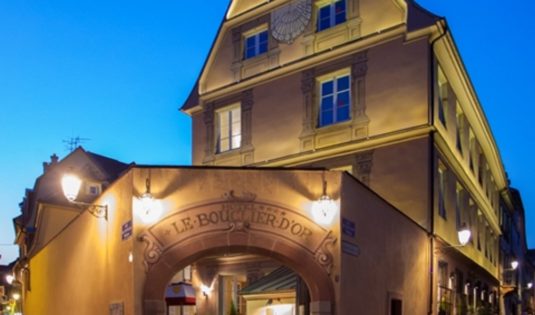 (image) Façade de l'hôtel Bouclier d'Or à Strasbourg