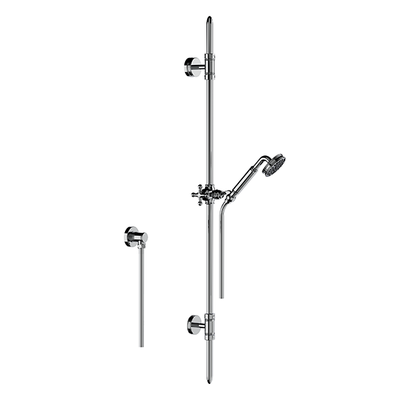 Réf 16 532 Sortie douche rail, flexible et douchette